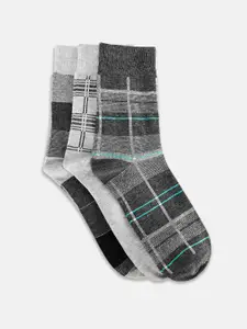 Honey by Pantaloons Men Grey Striped Scarf