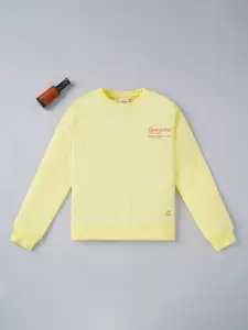 Ed-a-Mamma Girls Yellow Sweatshirt