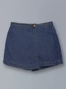 KiddoPanti Girls Blue Denim Shorts