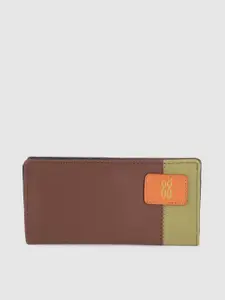 Baggit Women Brown Solid Two Fold Wallet