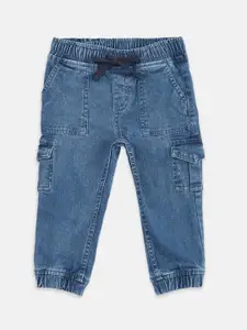 Pantaloons Baby Boys Blue Regular Cropped Jeans
