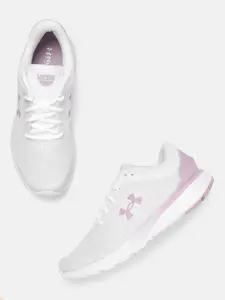 UNDER ARMOUR Women White Woven Design Charged Escape 3 BL Running Shoes