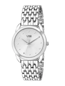 TIMESMITH Women Silver-Toned Dial & Silver Toned Stainless Steel Straps Analogue Watch