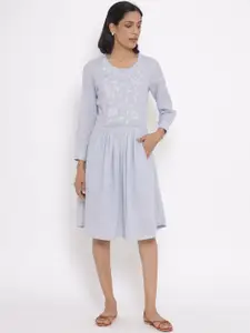 W Women Embroidered Cotton Dress