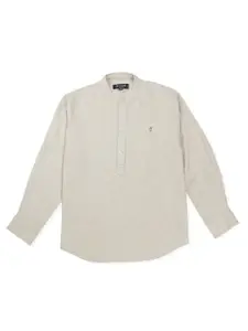 Gini and Jony Boys Brown Casual Shirt