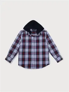 Gini and Jony Boys Red Tartan Checks Checked Casual Shirt