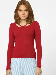 Vero Moda Women Red Pullover