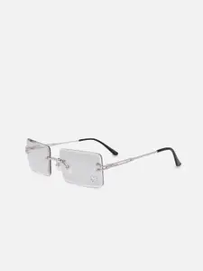Vero Moda Women Grey Lens & White Square Sunglasses