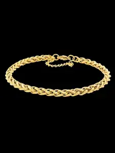 NAKABH Men Gold-Plated Link Bracelet