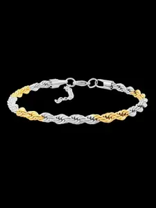 NAKABH Men Gold-Toned Handcrafted Gold-Plated Link Bracelet
