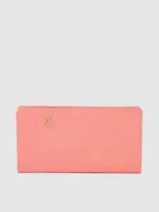 Baggit Women Peach-Coloured Two Fold Wallet
