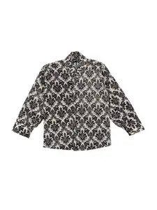 Actuel Boys Off White Printed Party Shirt