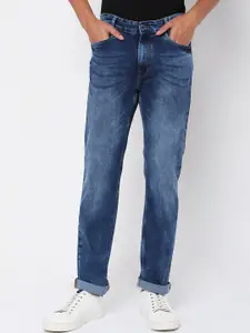 Mufti Men Blue Straight Fit Heavy Fade Straight Fit Jeans