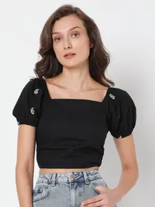 Vero Moda Black Crop Top