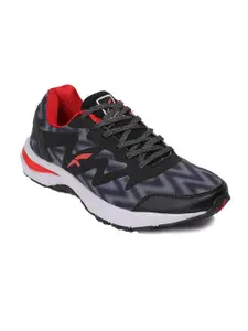 FURO by Red Chief Men Black Mesh Running Shoes