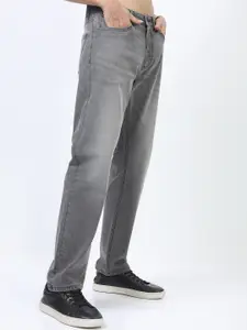 HIGHLANDER Men Grey Straight Fit Clean look Light Fade Stretchable Jeans