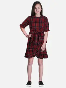 Gini and Jony Red Checked Dress