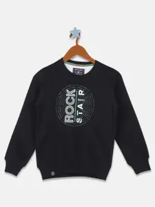 Monte Carlo Boys Black Printed Sweatshirt