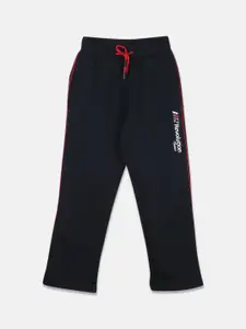 Monte Carlo Boys Navy Blue Solid Track Pants