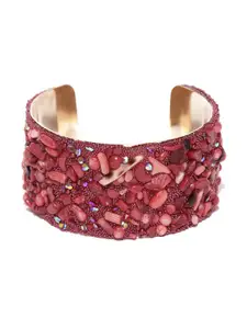 YouBella Women Red Cuff Bracelet