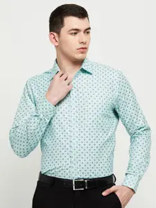 max Men Green Printed Casual Shirt