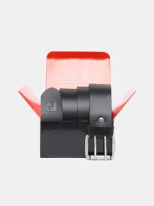 SPYKAR Men Black Leather Belt