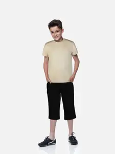 Gini and Jony Boys Regular Fit  Black Shorts