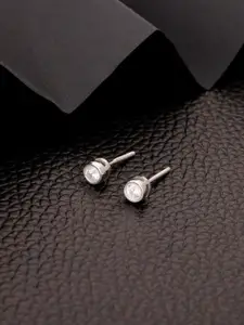 GIVA 925 Silver Zircon Bezel Stud Earrings