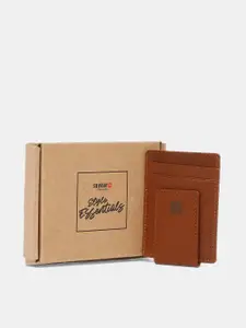 SPYKAR Men Brown Leather Money Clip