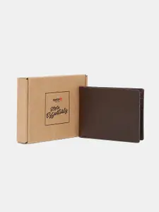 SPYKAR Men Brown Leather Two Fold Wallet