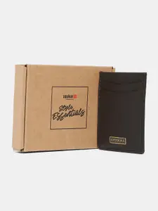 SPYKAR Men Brown Leather Money Clip