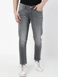 Lee Men Grey Skinny Fit Heavy Fade Stretchable Jeans
