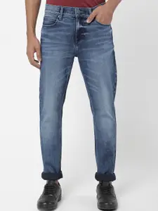 Lee Men Blue Slim Fit Heavy Fade Stretchable Jeans
