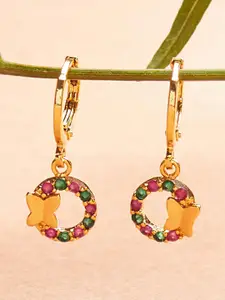 Voylla Women Gold-Plated  Contemporary Hoop Earrings