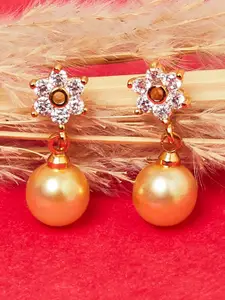 Voylla Women Gold-Toned   Contemporary Drop Earrings