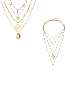 Jewels Galaxy Gold-Toned Gold-Plated Necklace