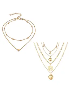 Jewels Galaxy Gold-Toned Gold-Plated Necklace