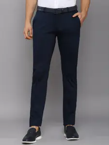 Allen Solly Men Navy Blue Slim Fit Trousers