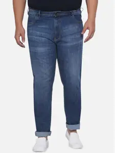 John Pride Men Plus Size Blue Heavy Fade Stretchable Jeans