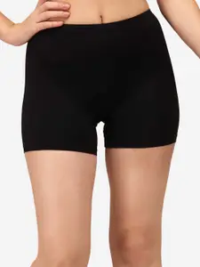 Soie Women Mid Rise Soft Polyamide Spandex Mid Thigh Length Cycling Shorts