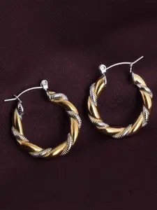 PALMONAS Gold-Toned Circular Hoop Earrings