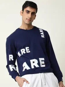 RARE RABBIT Men Clovis Graphic Print Printed Sweatshirt