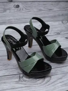 Funku Fashion Women Green Heels