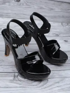 Funku Fashion Black Slim Heels