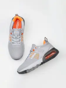 ABROS Men Grey Mesh Running Shoes