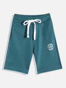 Gini and Jony Boys Mid-Rise Pure Cotton Bermuda Shorts