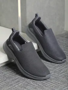 ABROS Men Grey Mesh Running Shoes