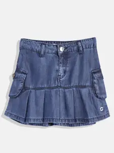 Gini and Jony Girls Pocket Detail A-line Denim Skirt