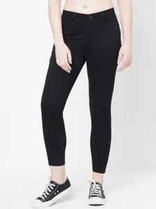 Kraus Jeans Women Black Skinny Fit High-Rise Stretchable Jeans