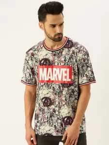 VEIRDO Marvel Avengers Printed Pure Cotton Oversize T-shirt